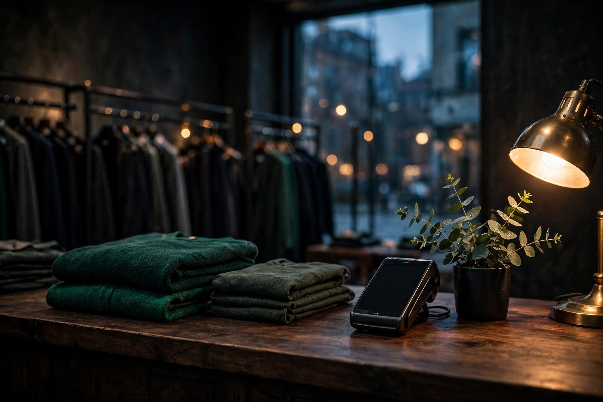 Boutique owner in her retail shop